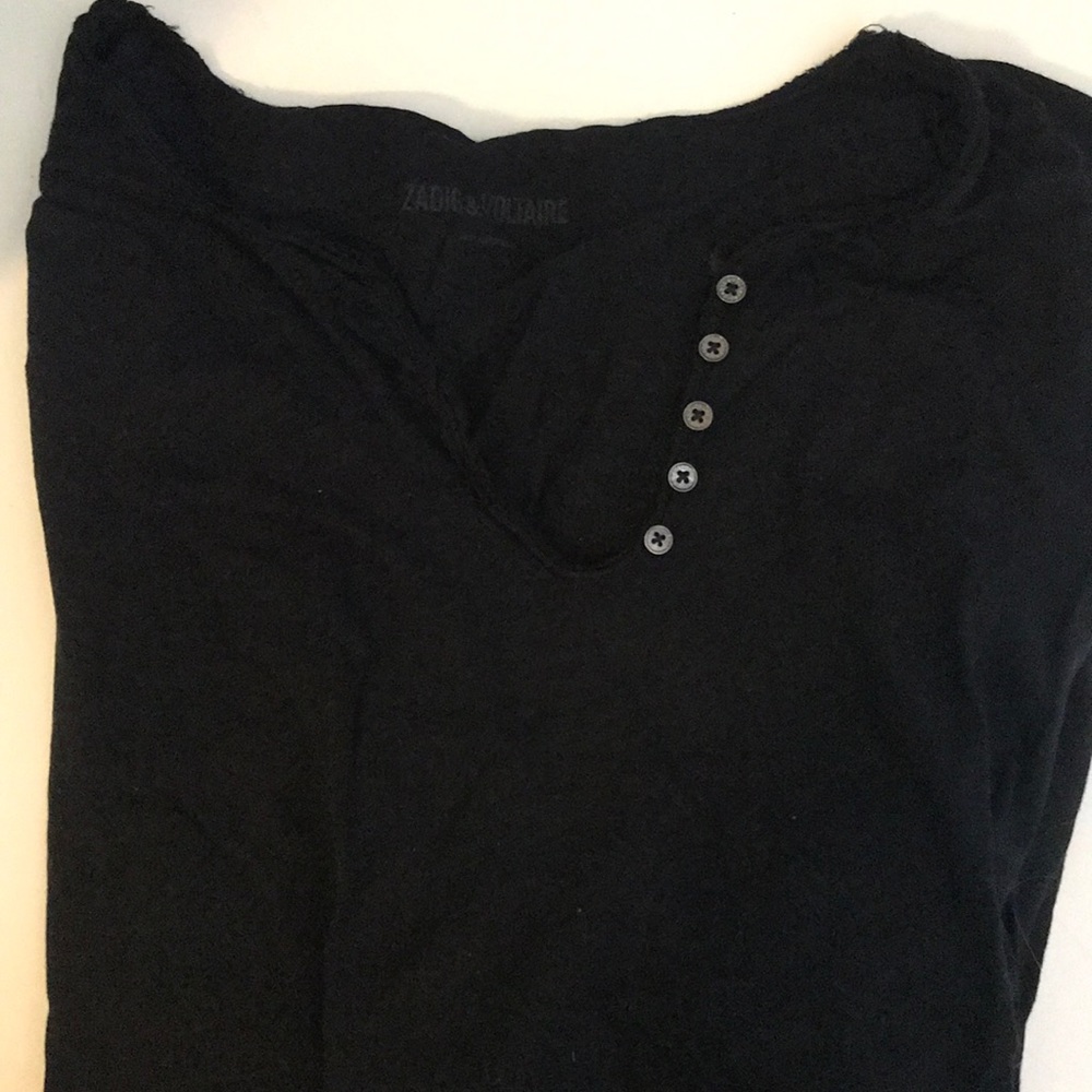 Zadig and Voltaire long sleeve black shirt